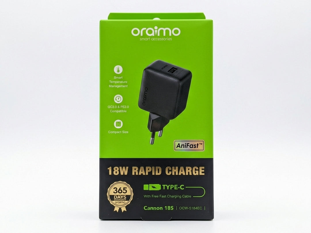 ORAIMO - Kit chargeur mural 18W pour Canon 18S (OCW-5184E)