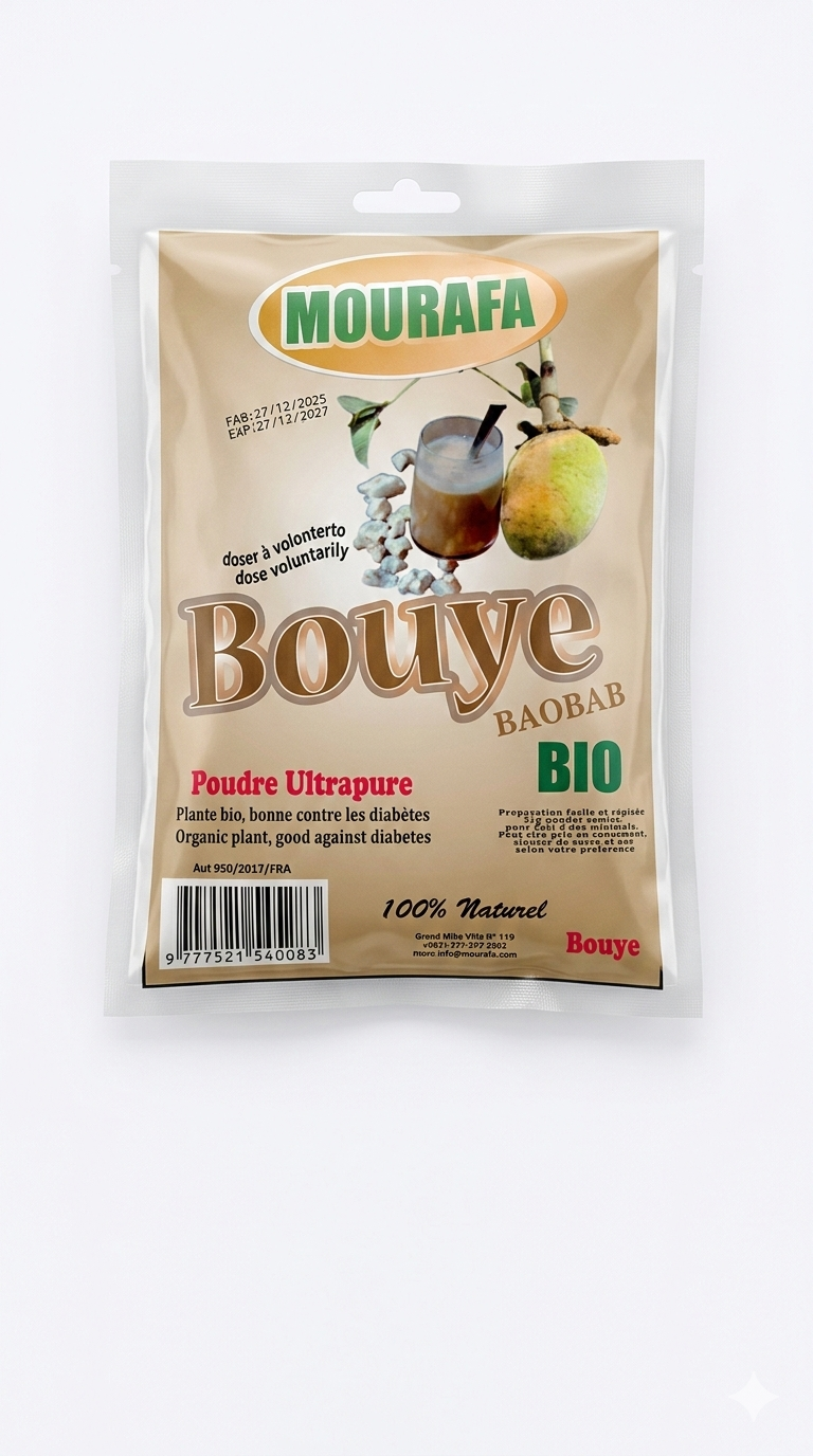 MOURAFA - Poudre Ultrapure de Bouye - 400 g