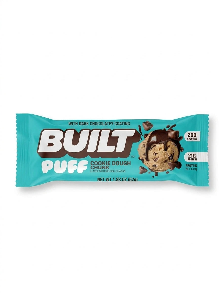 BUILT - Barre Protéinée enrobée au Chocolat Noir - 52G
