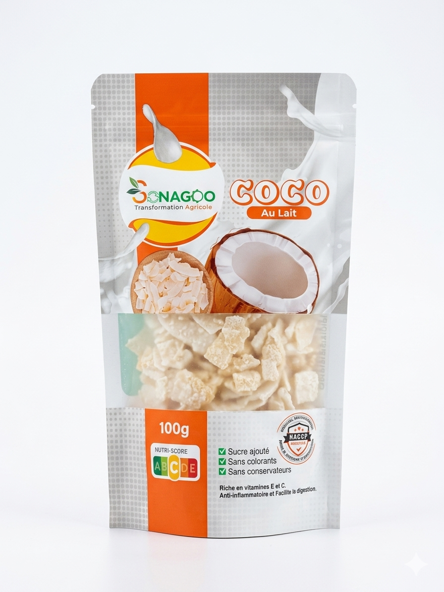 SONAGOO – Coco au Lait - 100 g
