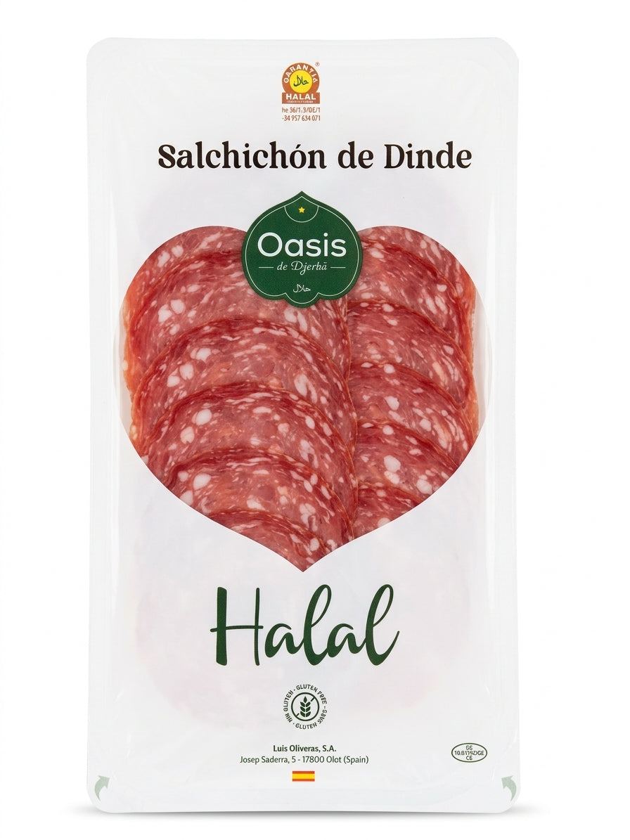 Oasis de Djerba- Salchichón de Dinde Halal – Sans Gluten