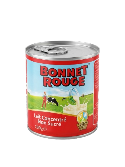 Bonnet Rouge – Lait concentré non sucré – 160 g