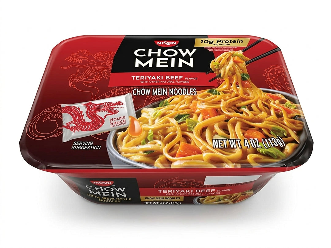 Nissin Chow Mein – Nouilles Instantanées Bœuf Teriyaki – 113 g