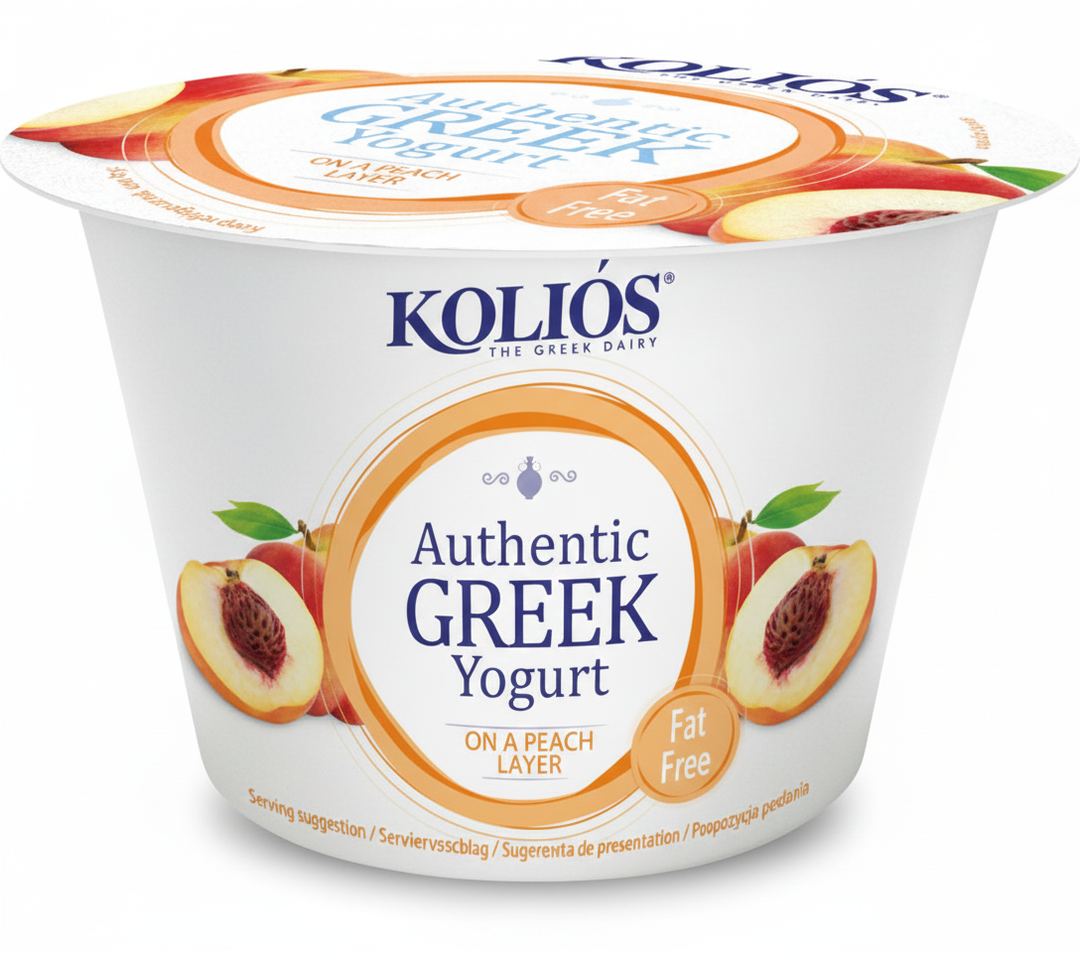 KOLIOS-Authentique yaourt grec à la pêche-150g