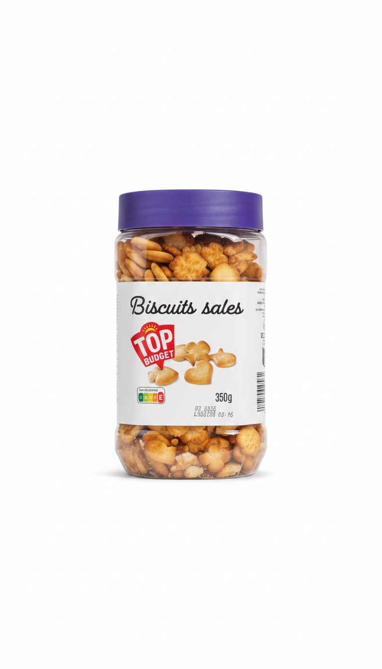 Top Budget – Biscuits Salés – 350 g