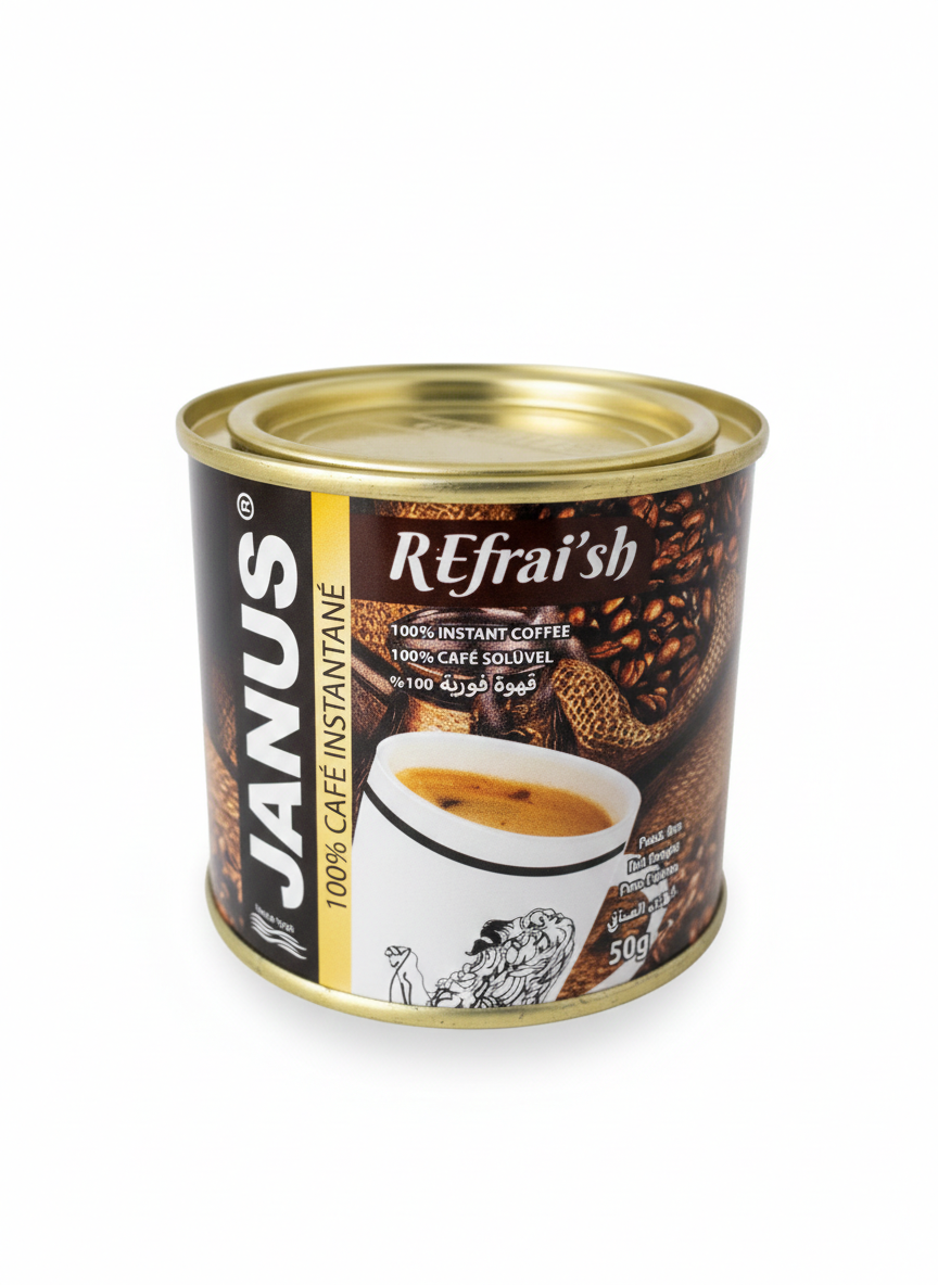 Janus Refrai’sh – Café 100 % Instantané (50 g)