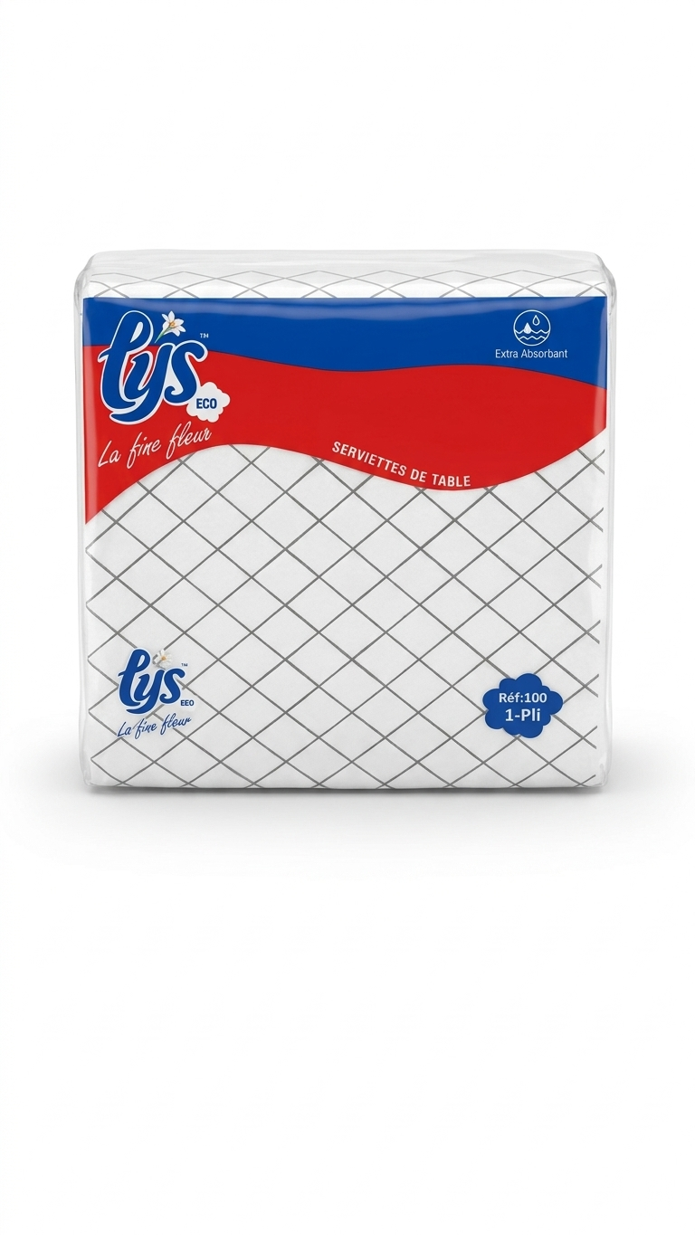 LYS - Serviettes de table 1 pli - 200pcs