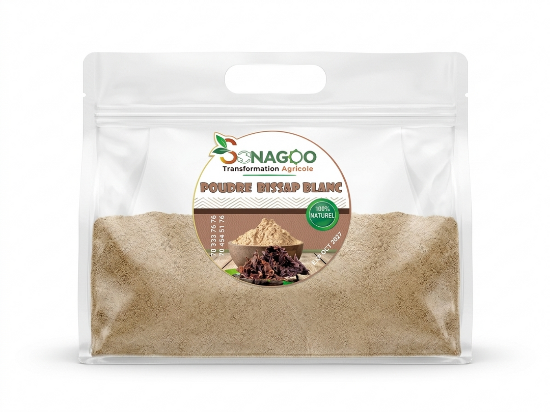 SONAGOO – Poudre de Bissap Blanc - 500 g