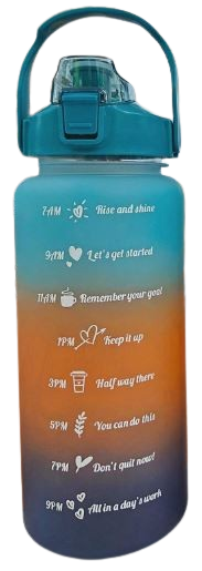 GourFitness – Bouteille d’Eau Spor 2000ml – Grand Format Dégradé Vert Diay - Dakar 