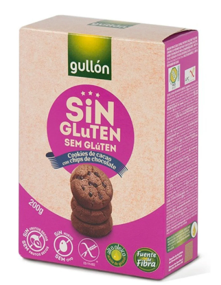 Biscuits au chocolat sans gluten Gullon 200 g, disponibles sur Dialy à Dakar en 60 min.