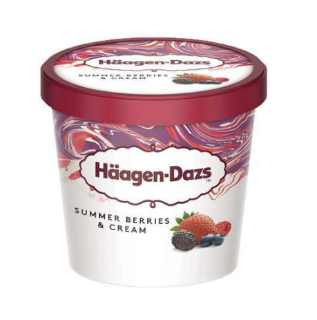HAAGEN DAZS - Summer Berries & Cream Ice Cream - 95ml Dispo à Dakar sur Dialy en 60min !