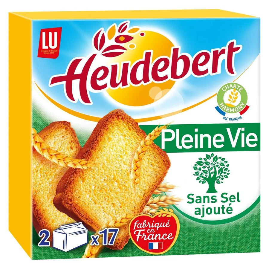 HEUDEBERT by LU. - Biscottes Pleine Vie sans sel ajouté - 300g  Dakar Dialy