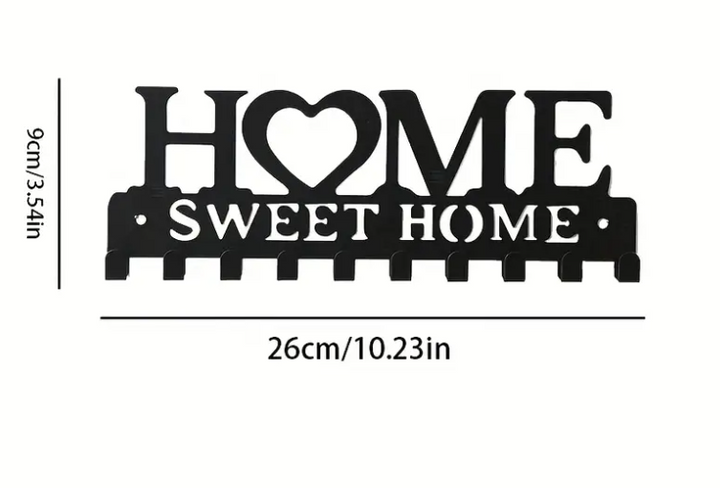 Porte-clés chic mural, motif sweet home
