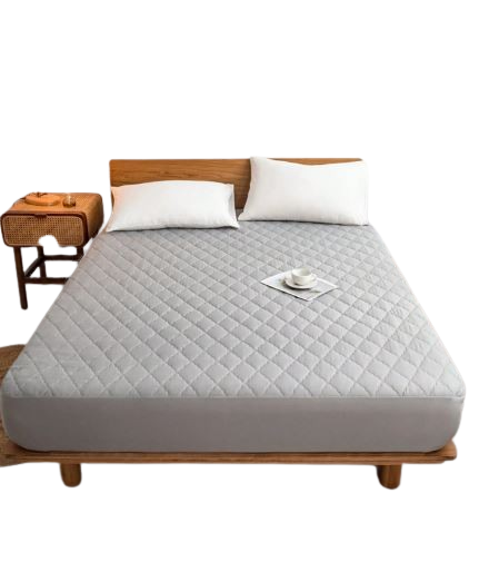 Housse de matelas matelassée imperméable – Gris - 180×200 cm Dialy - Dakar 