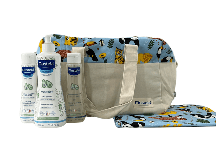 Pack Mustela - Gamme 3 Produits Essentiels+ Sac à Langer et Lapis à Langer Offert