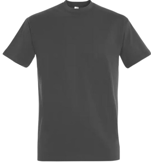 IMPERIAL – T-shirt homme 100% coton - Gris foncé Dialy - Dakar 