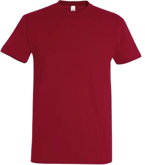 IMPERIAL – T-shirt homme 100% coton - Rouge tango Dialy - Dakar 