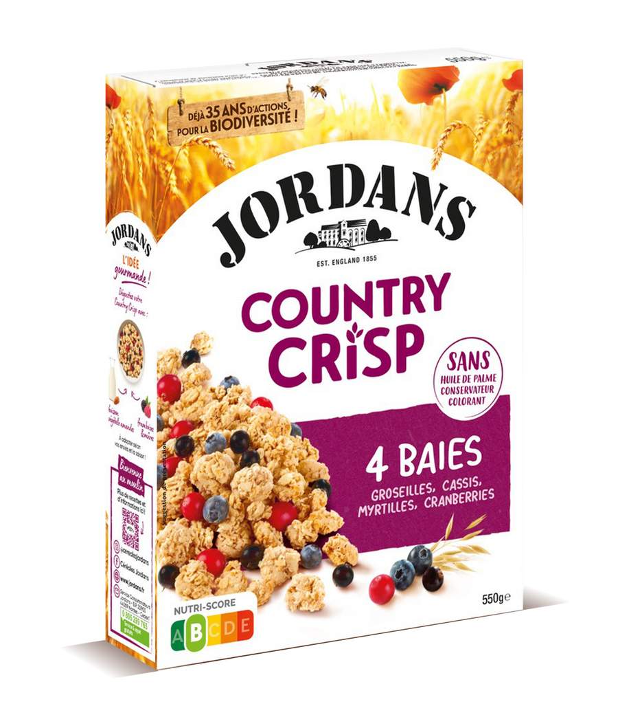 JORDANS - Céréales Country Crisp 4 baies- 550G Dialy - Dakar 