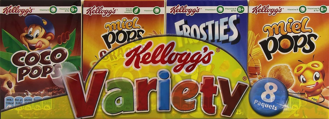 KELLOGG’S – Assortiment Variétés de Céréales Mini Paquets x8 (215g) Dialy - Dakar 