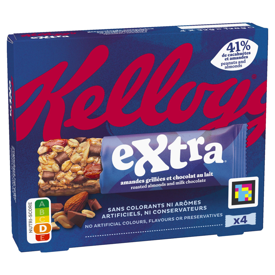 KELLOGG’S – Barres Amandes Grillées & Chocolat au Lait 128g DIALY - Dakar