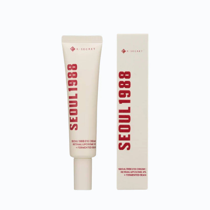 Crème contour des yeux KSECRET Seoul 1988 au rétinal 4 % et extrait de haricot fermenté, disponible sur Dialy à Dakar en 60 min.