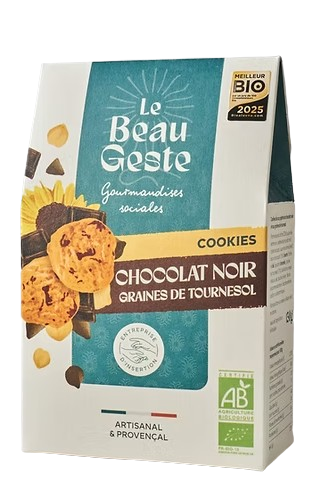 LE BEAU GESTE - Cookies chocolat & graines de tournesol - 130G DAKAR DIALY