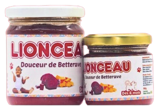 LIONCEAU - Compote saveur Douceur de Betterave - 90g Dakar Dialy