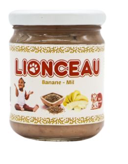 LIONCEAU - Compote saveur banane-mil - 90g Dakar Dialy