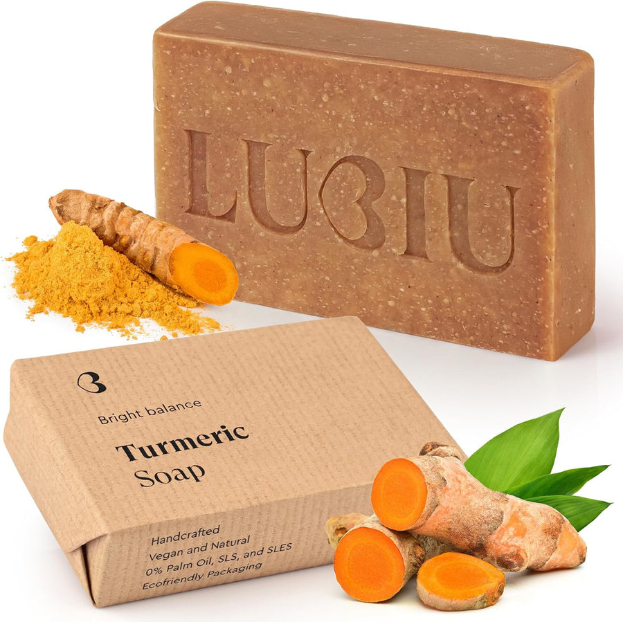 LUBIU - Savon Curcuma Visage et Corps - 100g  Dialy - Dakar