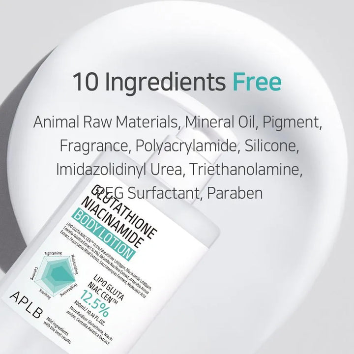 APLB  - Lait pour le corps à la Glutathion et à la Niacinamide - 300ml