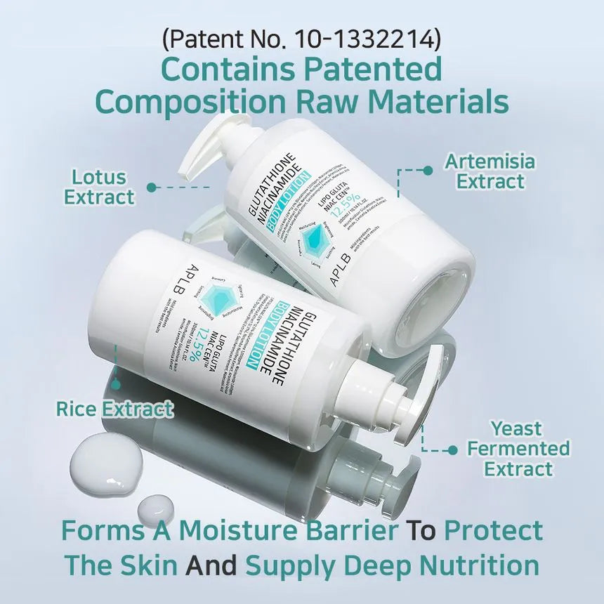 APLB  - Lait pour le corps à la Glutathion et à la Niacinamide - 300ml