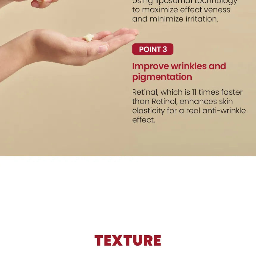 KSECRET - SEOUL 1988 Crème anti-âge : Retinal Liposome 1% + Riz Fermante