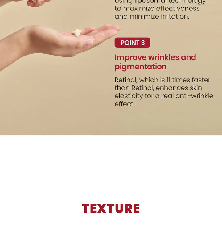 KSECRET - SEOUL 1988 Crème anti-âge : Retinal Liposome 1% + Riz Fermante