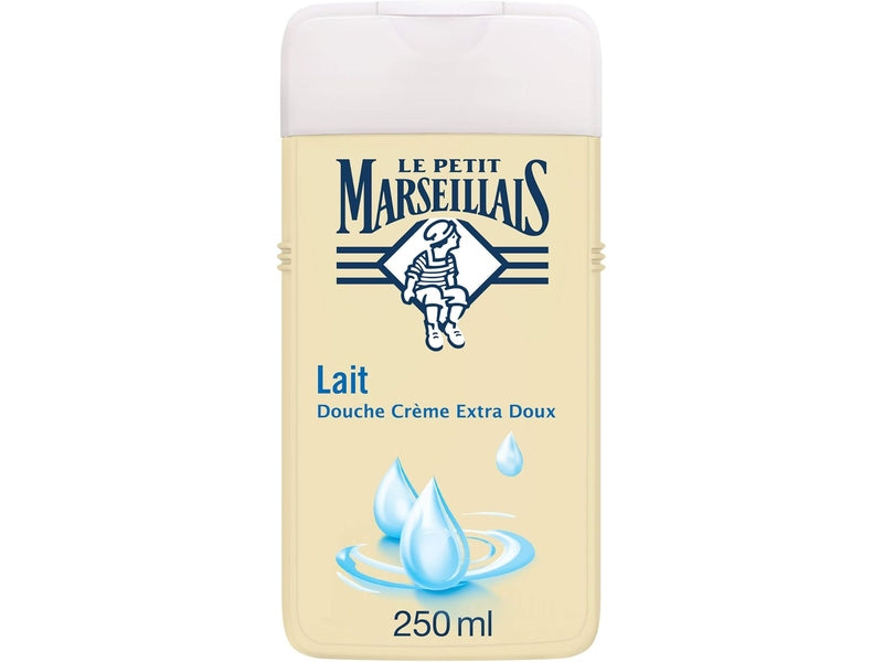 Gel douche Le Petit Marseillais Extra Doux Lait, 250 ml. Nettoie en douceur et hydrate la peau. Disponible à Dakar en 60 min sur Dialy.sn