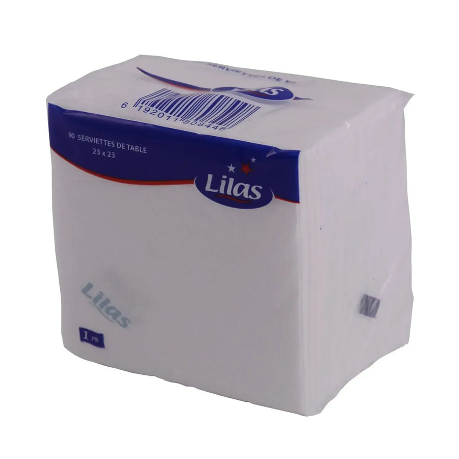 Lilas - Mouchoir 1 pli 30x30 cm Dialy - Dakar 