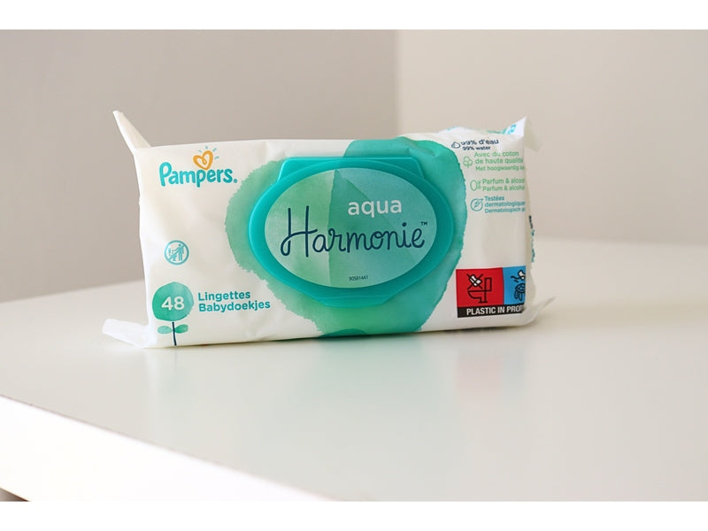 PAMPERS - Lingettes Aqua Harmonie - 48 unités