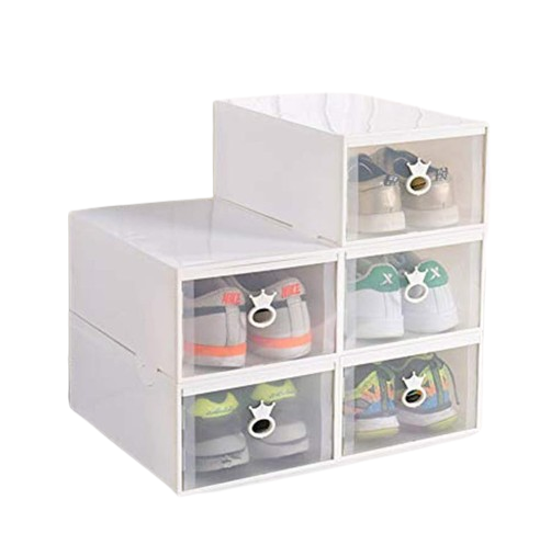 Lot de 5 Boîtes à Chaussures – Rangement Pliable Transparent, Empilable Dialy - Dakar