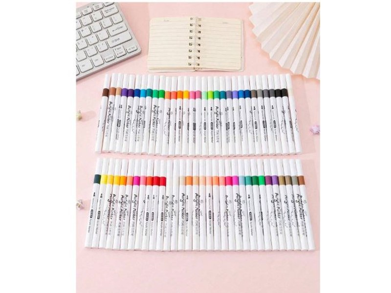 Ensemble de 60 marqueurs de peinture acrylique pour peinture et art