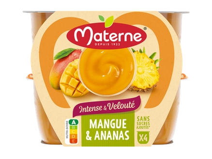 MATERNE - Intense et velouté compote mangue ananas - 4X97g DAKAR DIALY