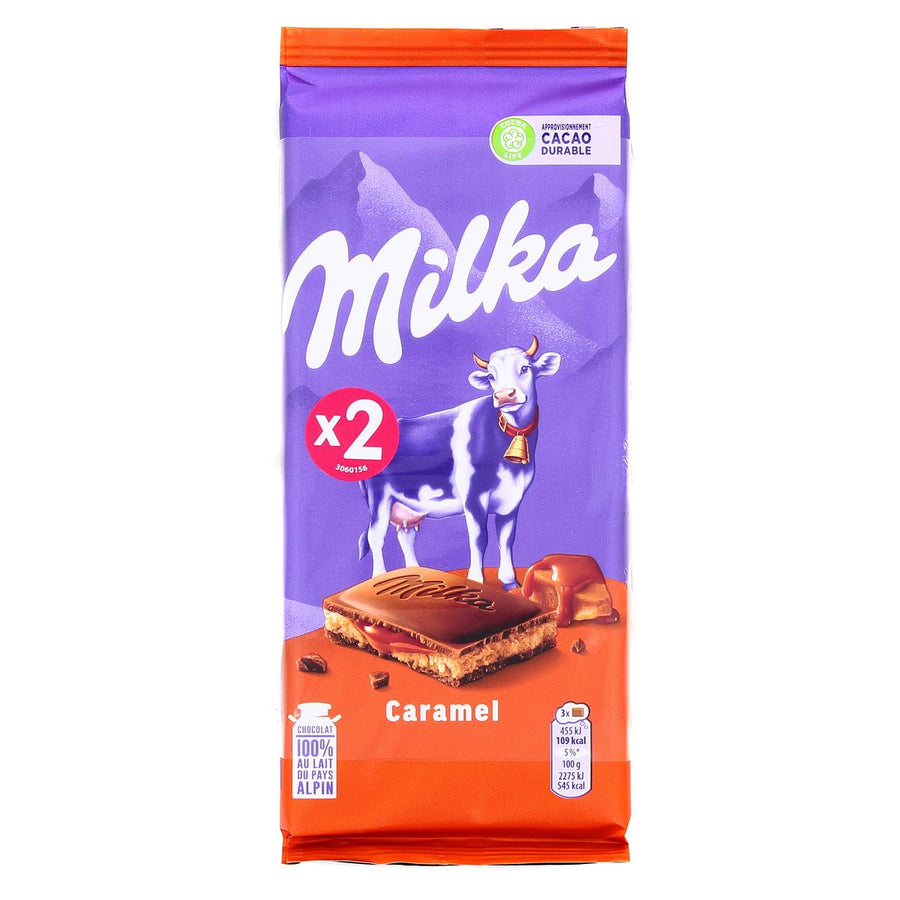 MILKA - Chocolat au Lait Goût Caramel - 2x100g DAKAR DIALY