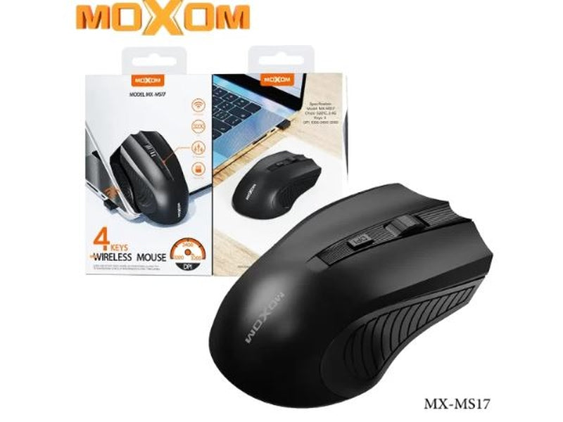 MOXOM MX-MS17 – Souris Sans Fil 4 Boutons Noir Dialy - Dakar 