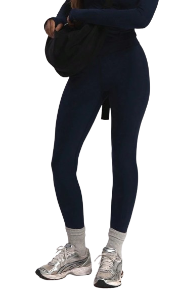 MUSERA - Legging Taille Haute Femme – Bleu Marine (Taille L) Dialy - Dakar 