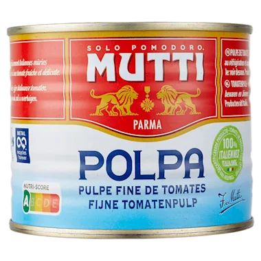 Pulpe de tomates Mutti 210g disponible à Dakar sur Dialy