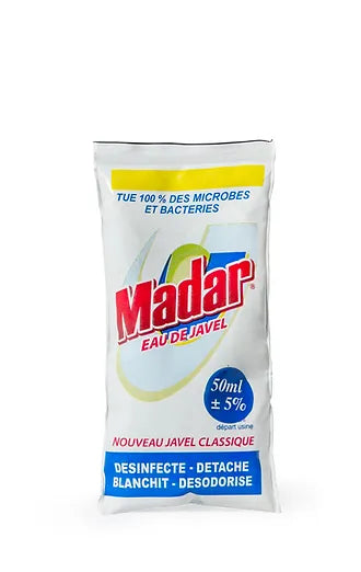Madar - Eau de javel dose de 65ml x 10 sachets dakar dialy