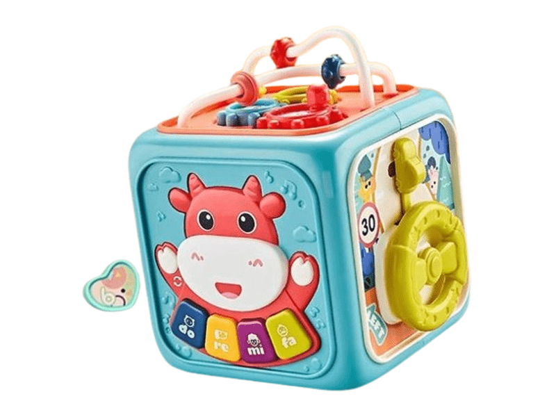 Cube de tri Montessori pour bébé avec formes, disponible à Dakar sur Dialy


