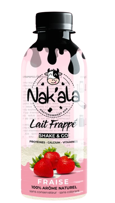 NAK'ALA - Lait frappé saveur fraise shake & go  Dakar Dialy