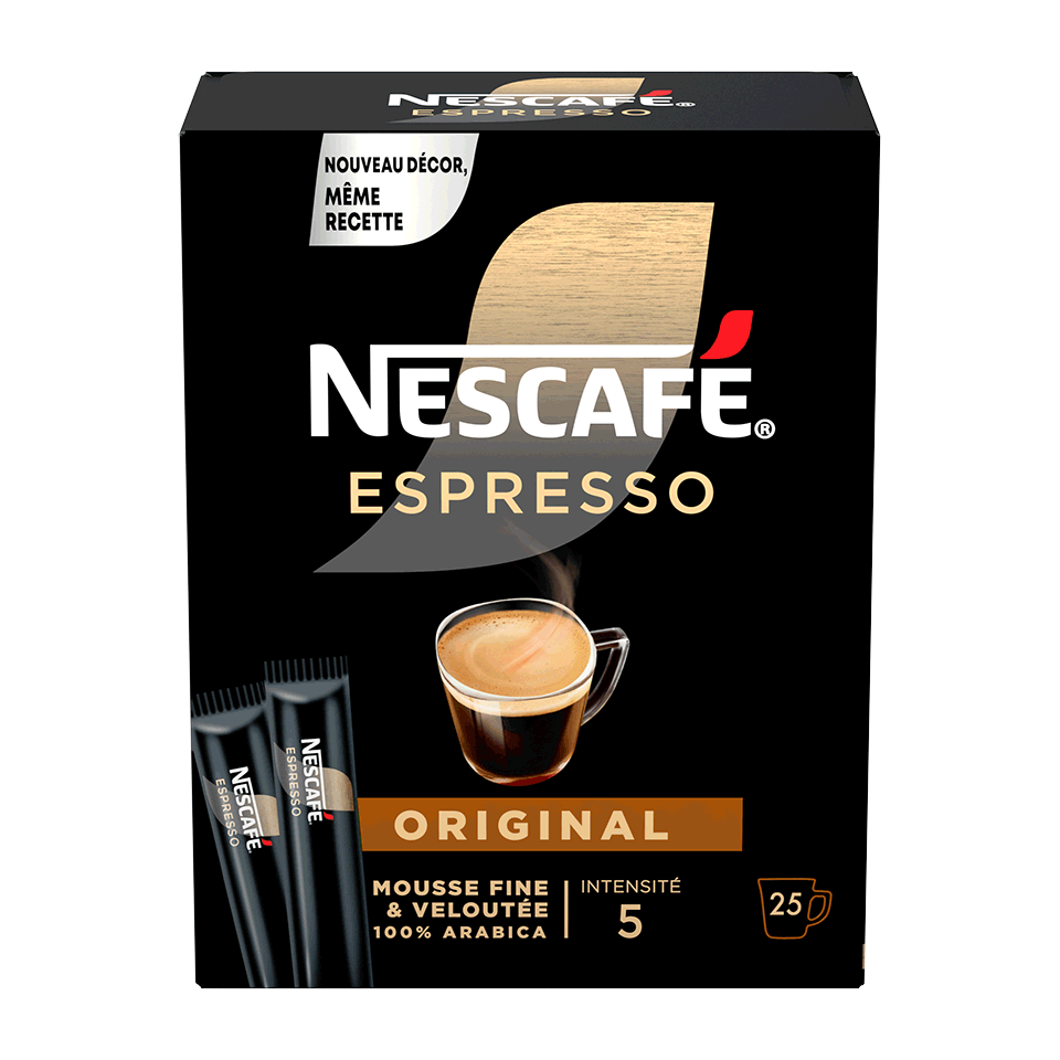 Nescafé Espresso Original 25 sticks, disponible sur Dialy à Dakar en 60 min.