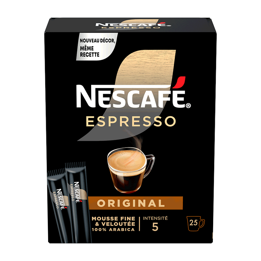 Nescafé Espresso Original 25 sticks, disponible sur Dialy à Dakar en 60 min.