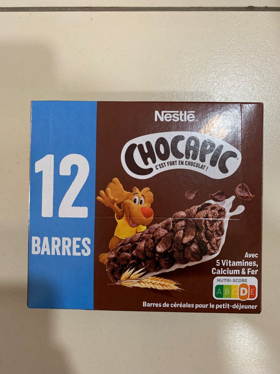 Barres de céréales Nestlé Chocapic, lot de 12, disponibles sur Dialy à Dakar en 60 min.
