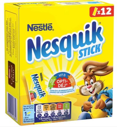 NESTLE - Nesquik Chocolat En Poudre Instantané - Lot de 12 sticks x13,5g  Dakar Dialy